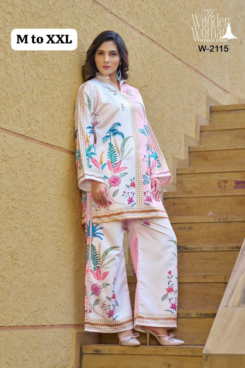 Aesthetic By wonder woman 1001 to 1006 Series Designer Collection Viscose Co-ord Set At Wholesale Price